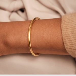 Gold Hinged Bangle